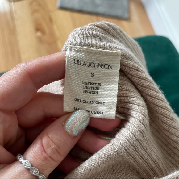 Ulla Johnson Giselle Oatmeal Beige Merino Wool Knit Square Neck Tank Top EUC S - Picture 8 of 11